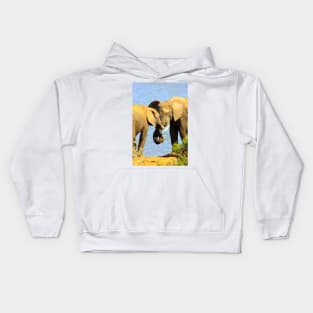 African Wildlife Photography Elephant love Kids Hoodie